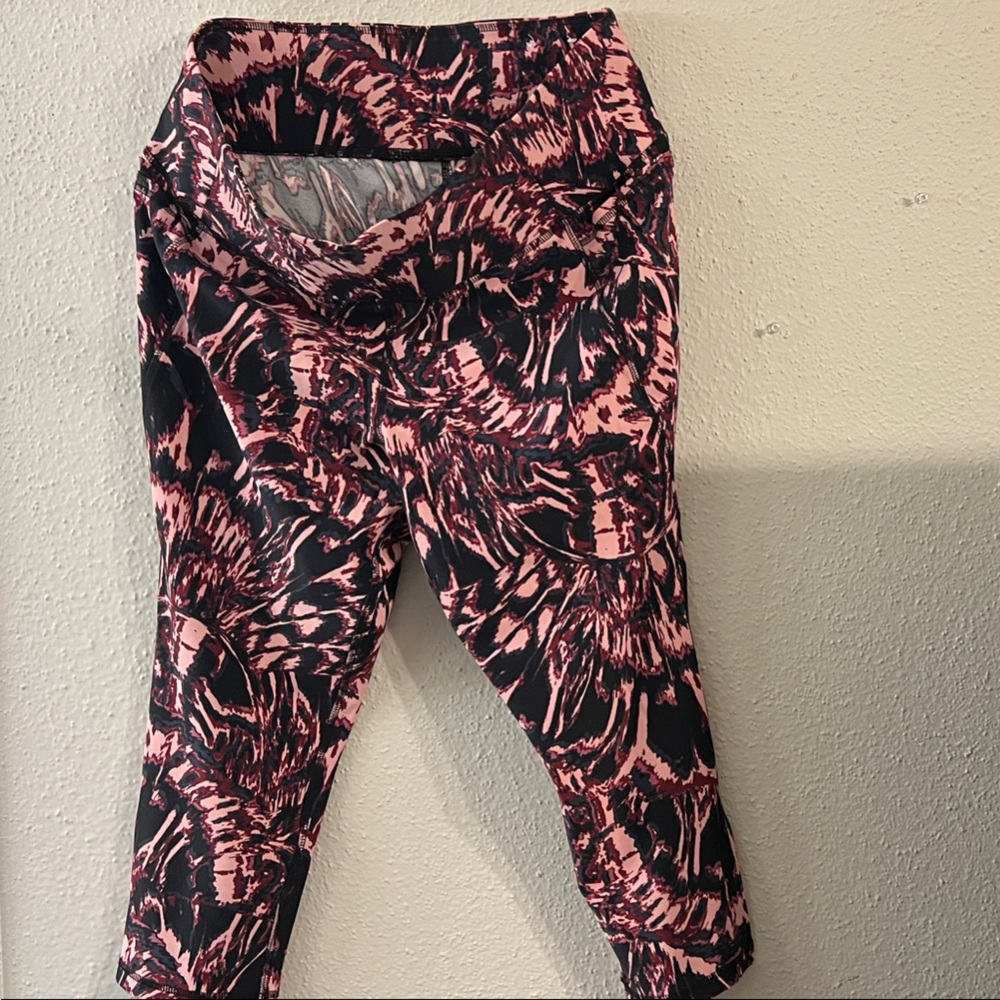 Stylish Pink and Black Leggings